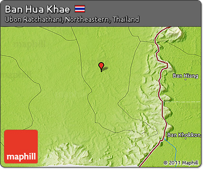 Physical 3D Map of Ban Hua Khae