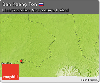 Physical 3D Map of Ban Kaeng Ton