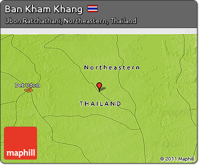 Physical 3D Map of Ban Kham Khang