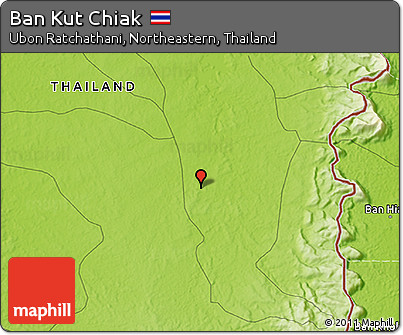 Physical 3D Map of Ban Kut Chiak