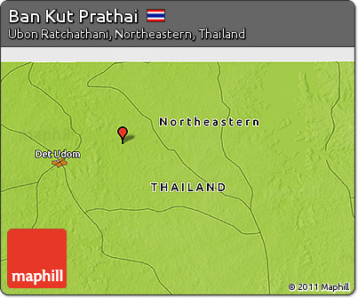 Physical 3D Map of Ban Kut Prathai