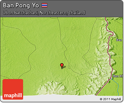 Physical 3D Map of Ban Pong Yo
