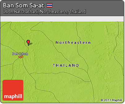 Physical 3D Map of Ban Som Sa-at