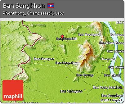 Physical 3D Map of Ban Songkhon