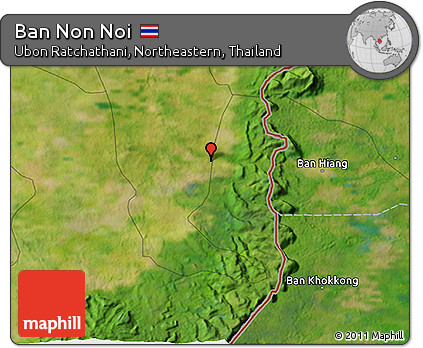 Satellite 3D Map of Ban Non Noi