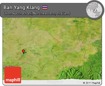 Satellite 3D Map of Ban Yang Klang
