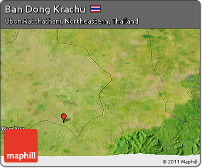 Satellite 3D Map of Ban Dong Krachu