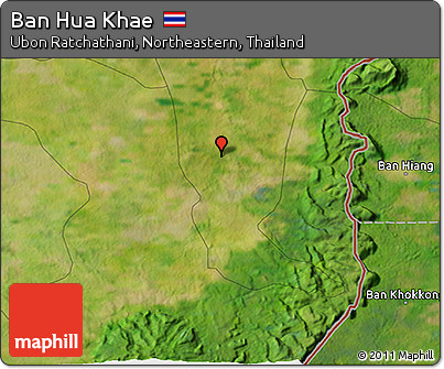 Satellite 3D Map of Ban Hua Khae