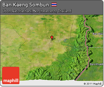 Satellite 3D Map of Ban Kaeng Sombun