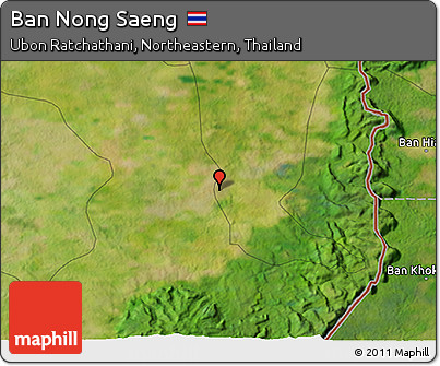 Satellite 3D Map of Ban Nong Saeng