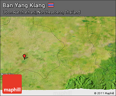 Satellite 3D Map of Ban Yang Klang