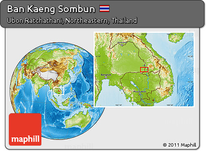Physical Location Map of Ban Kaeng Sombun