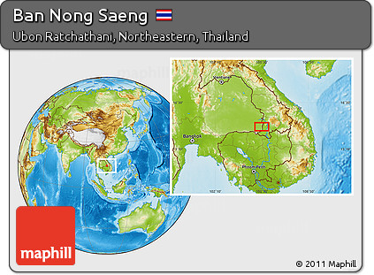 Physical Location Map of Ban Nong Saeng