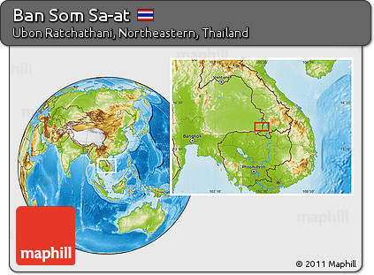 Physical Location Map of Ban Som Sa-at