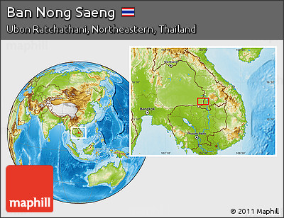 Physical Location Map of Ban Nong Saeng