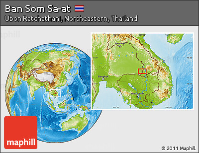 Physical Location Map of Ban Som Sa-at