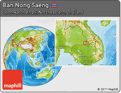 Physical Location Map of Ban Nong Saeng