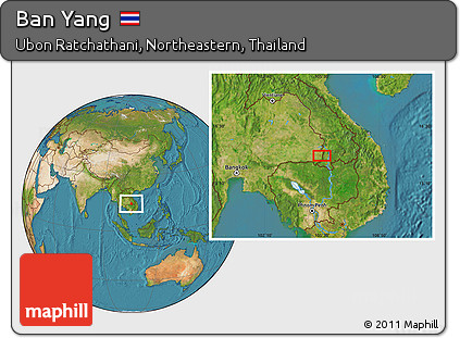Satellite Location Map of Ban Yang