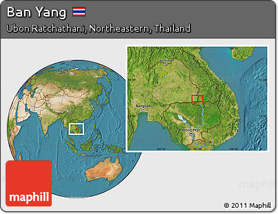 Satellite Location Map of Ban Yang