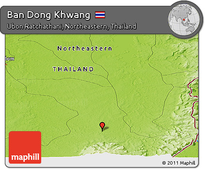 Physical Panoramic Map of Ban Dong Khwang