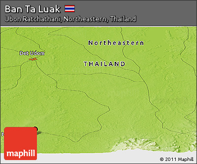 Physical Panoramic Map of Ban Ta Luak