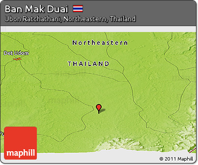 Physical Panoramic Map of Ban Mak Duai
