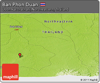 Physical Panoramic Map of Ban Phon Duan