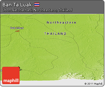 Physical Panoramic Map of Ban Ta Luak