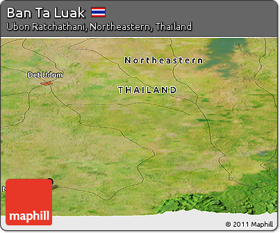 Satellite Panoramic Map of Ban Ta Luak