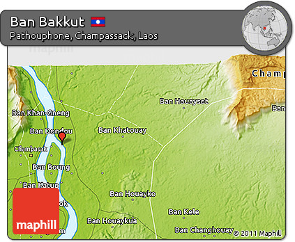Physical 3D Map of Ban Bakkut