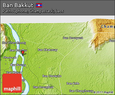 Physical 3D Map of Ban Bakkut