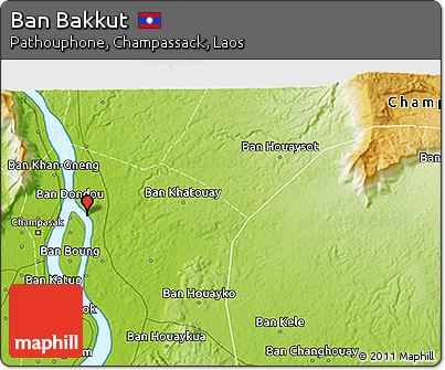 Physical 3D Map of Ban Bakkut