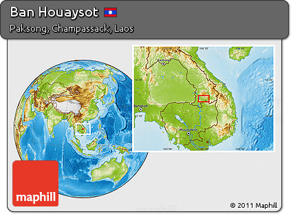 Physical Location Map of Ban Houaysot