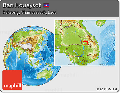 Physical Location Map of Ban Houaysot