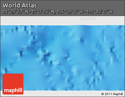 Physical 3D Map of the Area around 14° 46' 42" N, 106° 10' 30" W