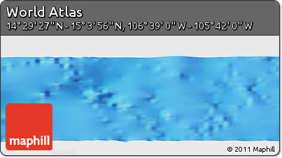 Shaded Relief Panoramic Map of the Area around 14° 46' 42" N, 106° 10' 30" W
