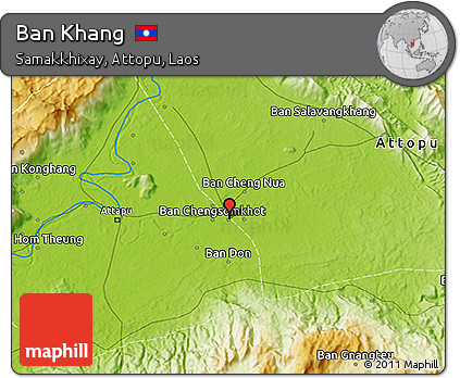 Physical 3D Map of Ban Khang