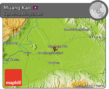 Physical 3D Map of Muang Kao