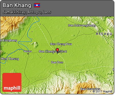 Physical 3D Map of Ban Khang