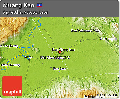 Physical 3D Map of Muang Kao