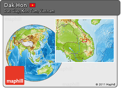 Physical Location Map of Dak Hon