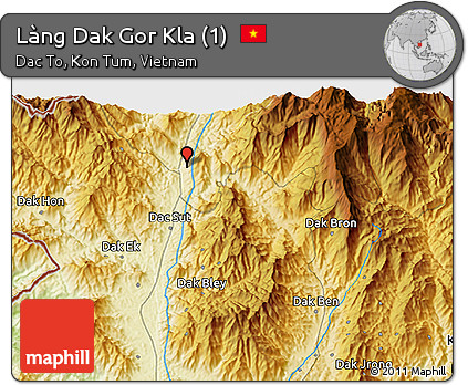 Physical 3D Map of Làng Dak Gor Kla (1)
