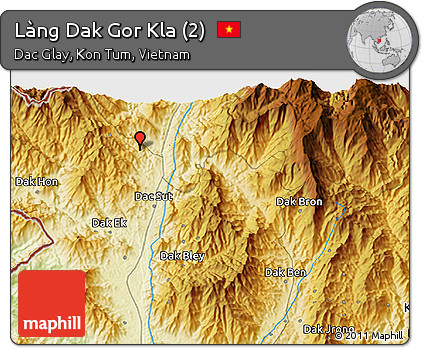 Physical 3D Map of Làng Dak Gor Kla (2)