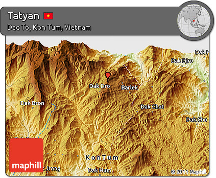 Physical 3D Map of Tatyan