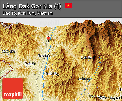 Physical 3D Map of Làng Dak Gor Kla (1)