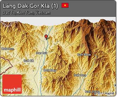 Physical 3D Map of Làng Dak Gor Kla (1)