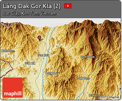 Physical 3D Map of Làng Dak Gor Kla (2)