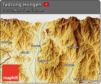 Physical 3D Map of Tedrong Hongen