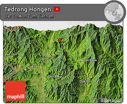 Satellite 3D Map of Tedrong Hongen