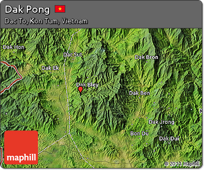 Satellite 3D Map of Dak Pong
